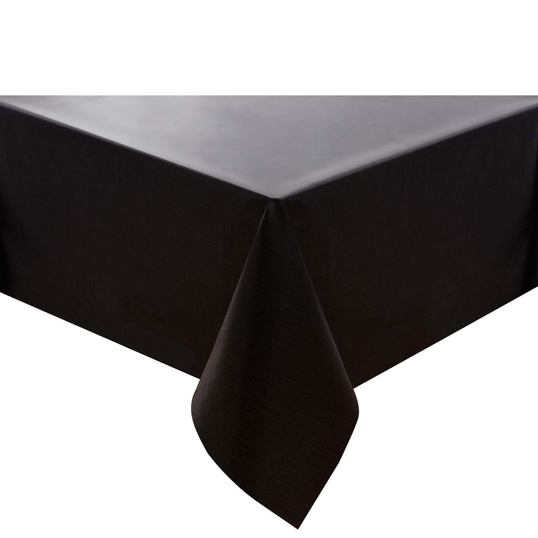 NLMUVW Vinyl Tablecloth Heavy Duty 8ft, 100% Waterproof PVC Table Cloth Rectangle Oil Proof Wipe Clean Table Cover for Kitchen Dining Picnic, 54 x 108 inch, Black