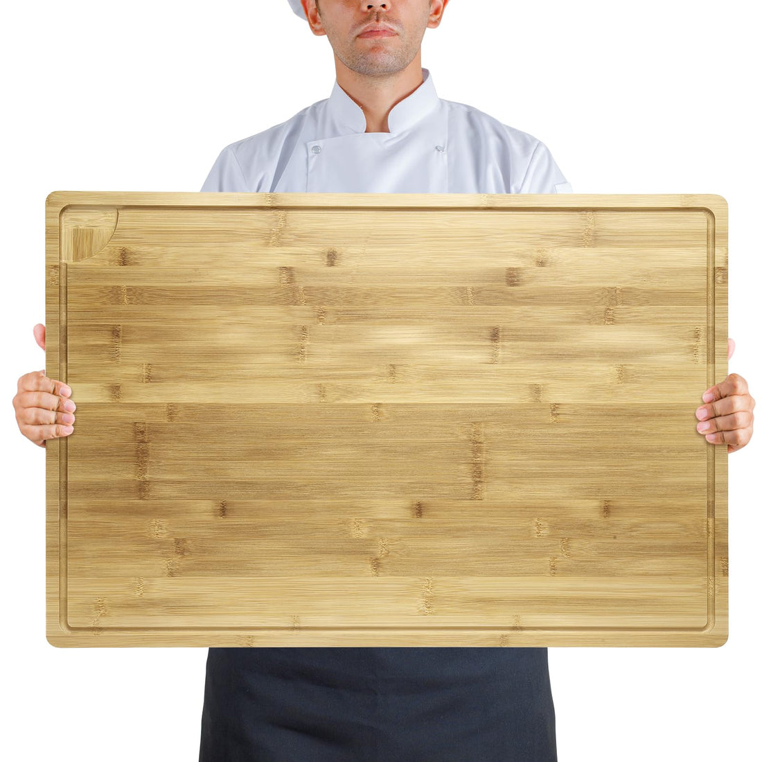 Takywep 30 x 20 Inch Extra Large Bamboo Cutting Board, Stove Top Cover Wood Chopping Board for Kitchen with Handles and Juice Groove, Over Sink Board for Meat, Vegetables, Turkey Carving, Bbq