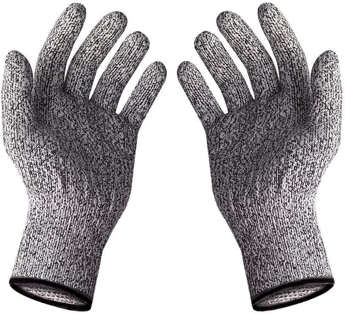 Cut Resistant Gloves Level 5 Protection for Kitchen, Upgrade Safety Anti Cutting Gloves for Meat Cutting, Wood Carving