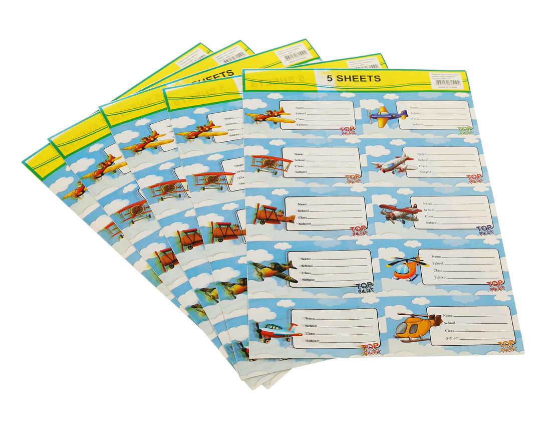 Elmaayergy LABEL-10 Colourful Adhesive School Name Tag, Made With Premium Material For Durability And Long-Lasting Use - Multi Colour