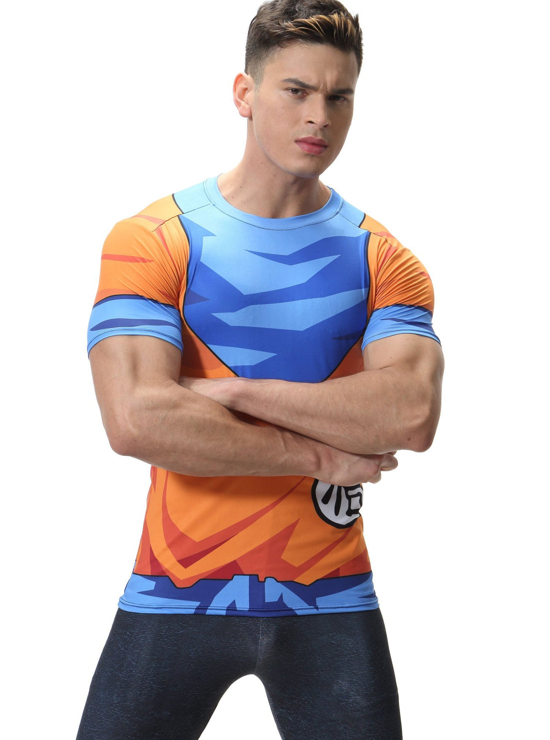 Cody Lundin Men's Compression Armor America Hero Logo Fitness Run Sports Shortsleeve T-Shirt Captain America Shirts