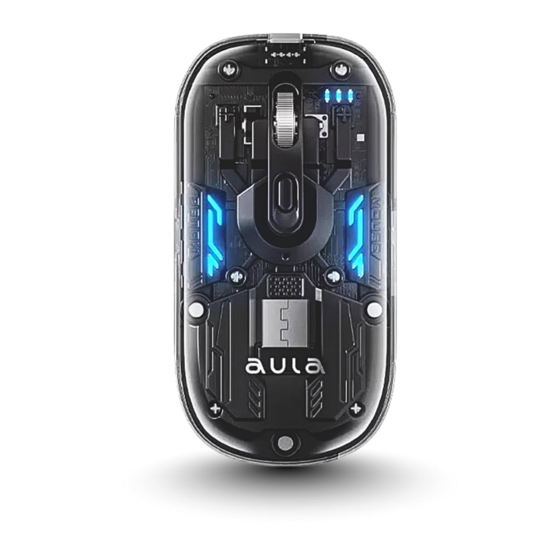 AULA AM210 Ultra Light Weight Wireless + Bluetooth Gaming Mouse |Adjustable DPI (800-1600) | Compatible with Windows 2000/XP/7/8/10/VISTA (Black)