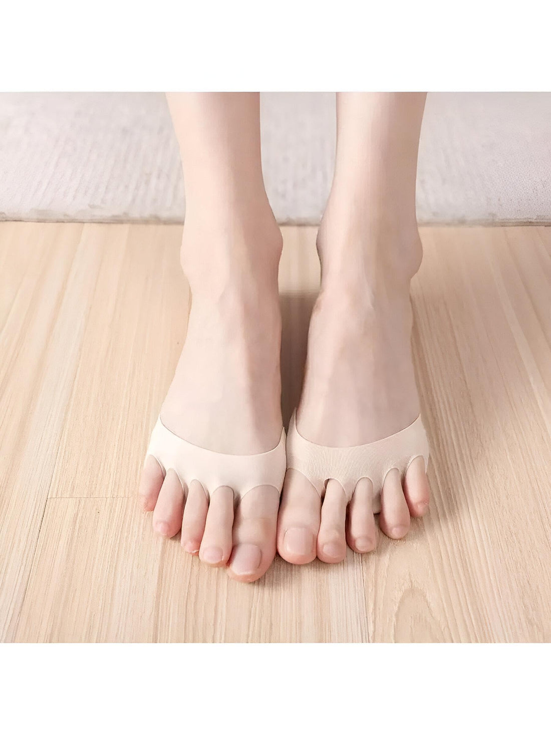 Reusable Non-Slip Foot Pads and Toe Socks are made of premium polyester material, providing excellent support and one size design fits most men and women.