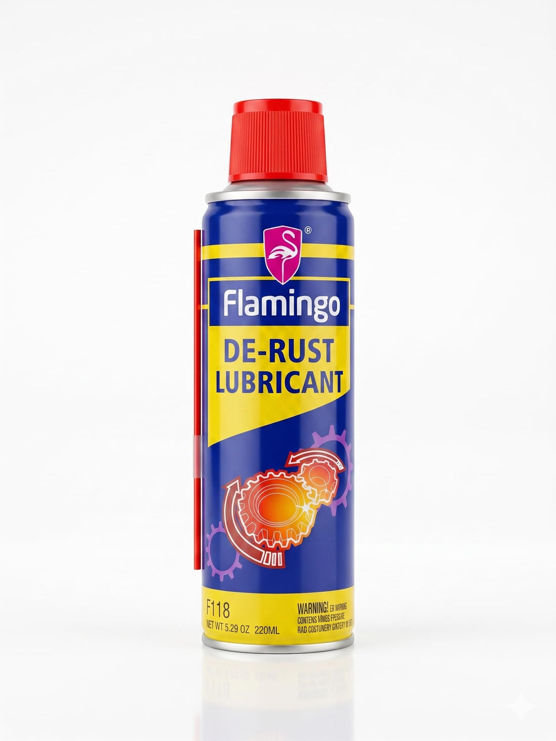 Flamingo De Rust Lubricant Spray Multi Use Rust Remover Penetrating Oil for Car Parts Bolts Metal Protection Fast Acting Formula (220 ml)