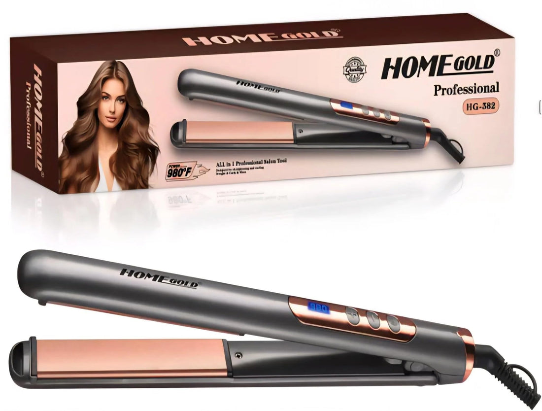 HG-382 3 in 1 Professional Hair Straightener and Curler with Digital Display 980℉