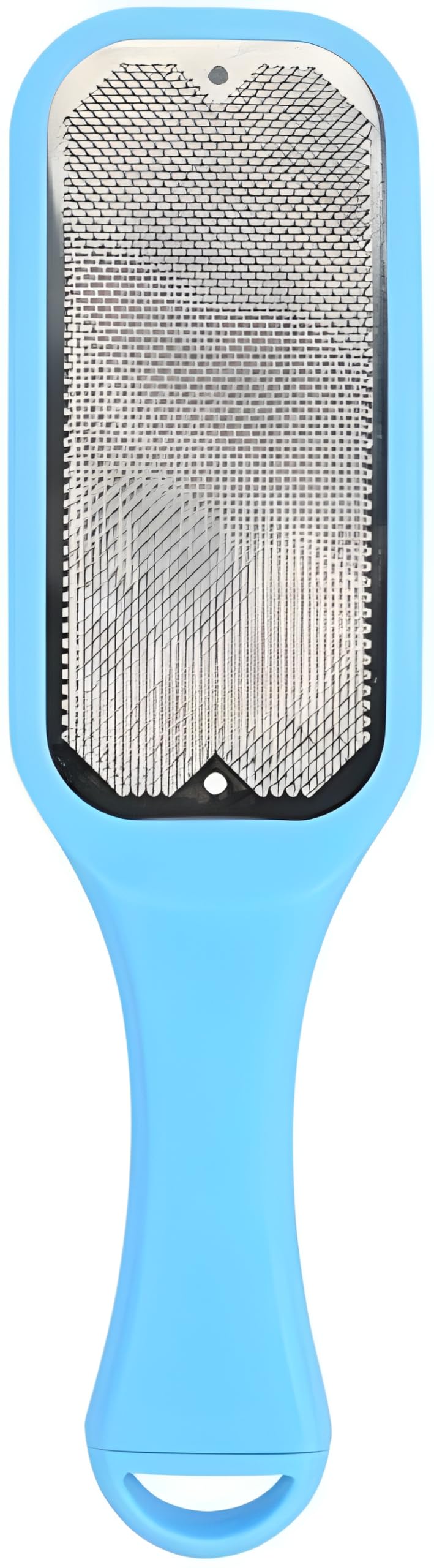 Nopatia Professional Foot File Stainless Steel Callus Remover Foot File for Easy Foot Care Ergonomic Design and Attractive Home Salon Results (Blue)