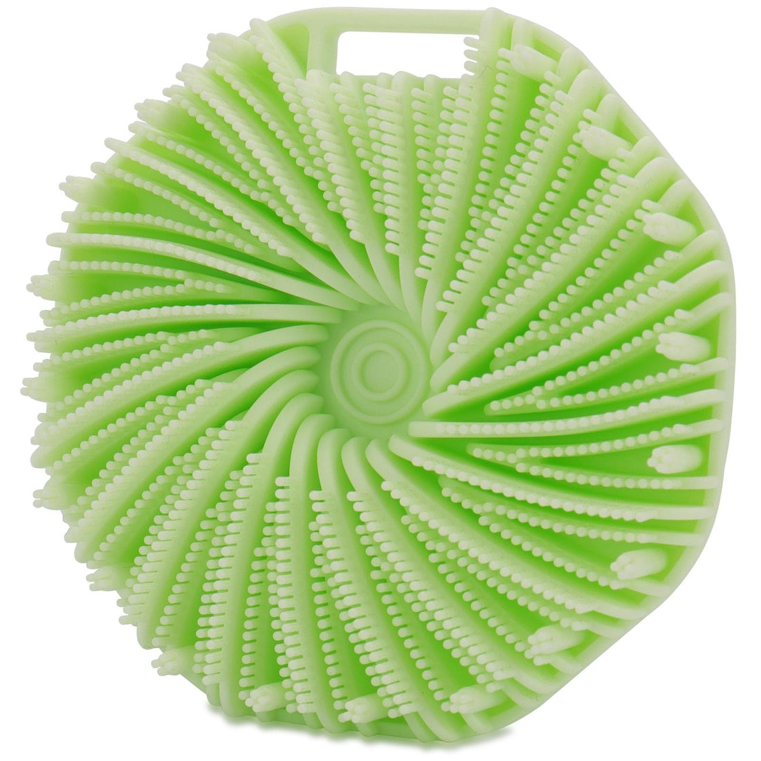 Silicone Body Scrubber,exfoliating Body Scrubber,Silicone Loofah,Non-Slip Body Brush,Body Scrubbers for Use in Shower, Suitable for Women, Men, Elderly, Babies (Green)