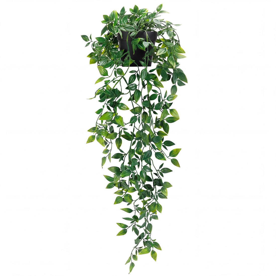 Whonline Artificial Hanging Plants Small Fake Potted Plants, Faux Plants for Indoor Outdoor Aesthetic Office Living Room Shelf Decor (1 Pack)