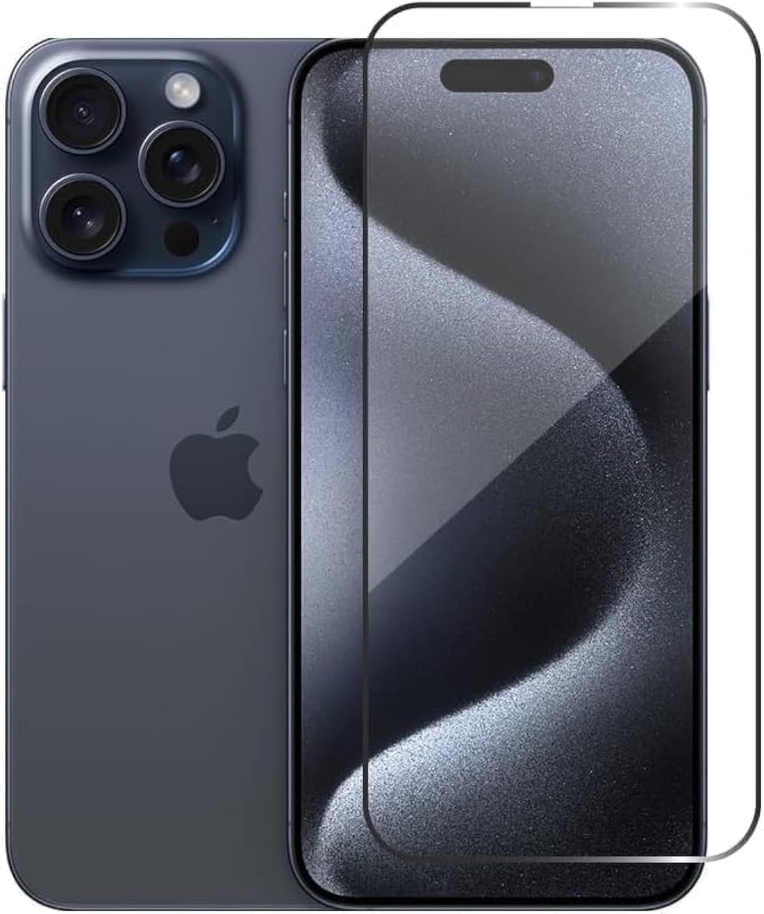 Dl3 Mobilak iPhone Screen Protector,Tempered Glass Film for iPhone, 9H Mobile Phone Screen Protectors Anti-Scratch Anti-Shatter Anti-Impact Bubble Free Ultra Resistant HD Clear (iPhone 15 Pro Max)