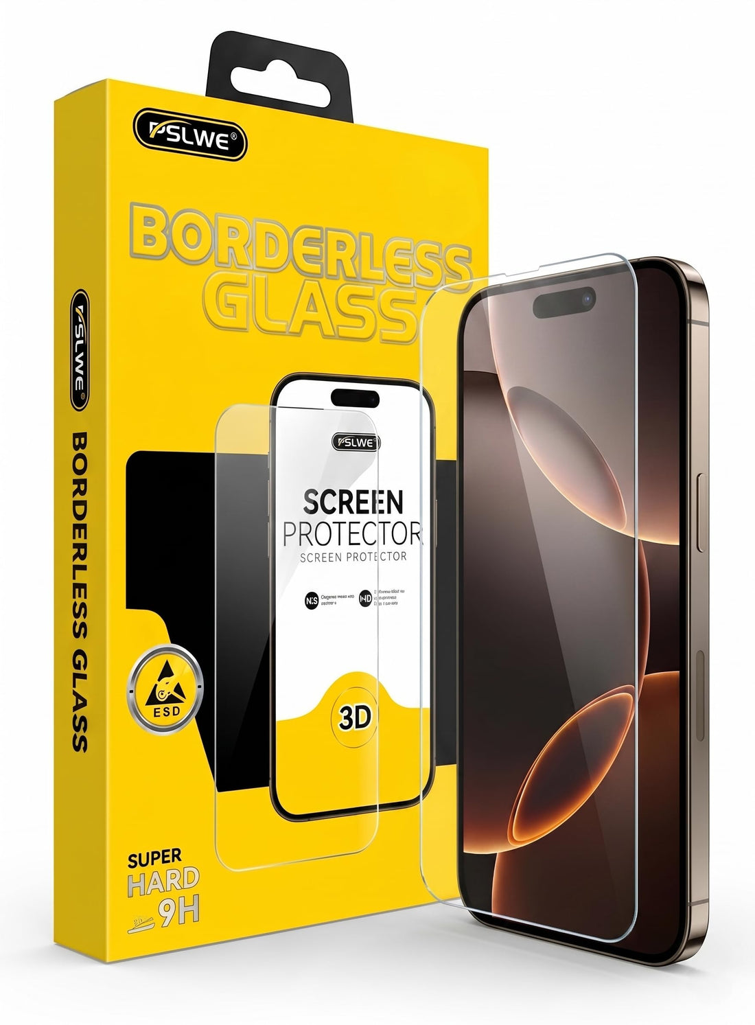 Nopatia 3D Edgeless Tempered Glass Screen Protector for iPhone 17 Pro 6.3 Inch, 9H Hardness Clear Film, Scratch Resistant, Shockproof, HD Clarity, Bubble Free