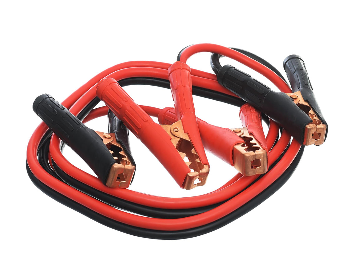 Heavy Duty 400Amp 4-Clamp Insulated Booster Cable Copper Terminals Car Battery Charger 2.5m Safe Operation for All Cars Up to 8 Cylinder