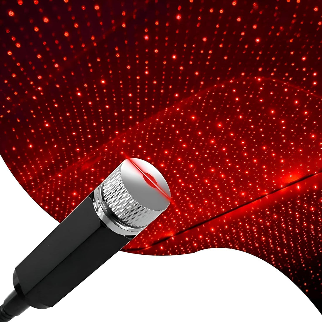 Decorative Lamp - USB Car Mini Light Adjustable Interior Decoration LED Car Roof Lights Night Lights Star Projector Lights Red Cosmic Star Lamp - KaberTrade