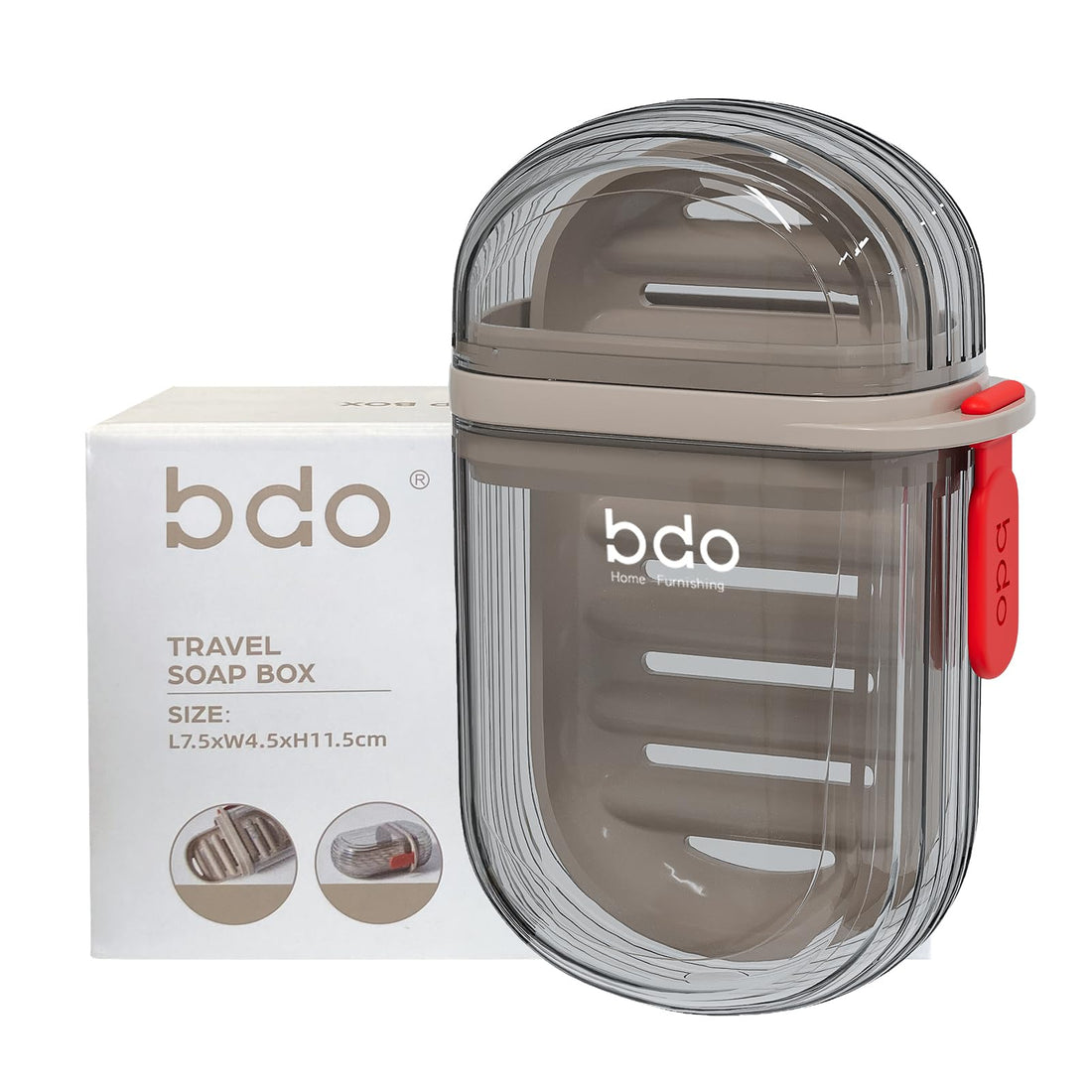 Y Compact Travel Soap Case, 100% Leakproof Soap Box with Lid, Bar Soap Holder for Traveling, Portable Soap Container for Gym, School, Camping, Trip, Outdoor - Beige&Clear