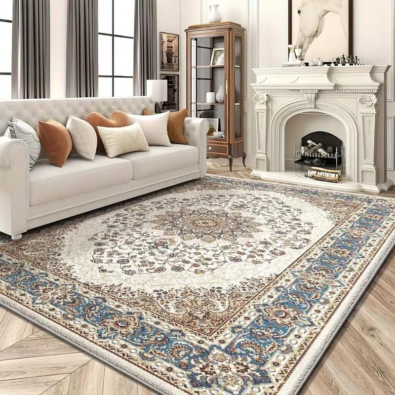 Area Rugs Cover Indoor Outdoor 3D Design Backing Dots Grain Non Slip Rug Protector Size 160 * 230 cm Perfect for Living Room Bedroom Dining Room Carpet Cover (carpet6)