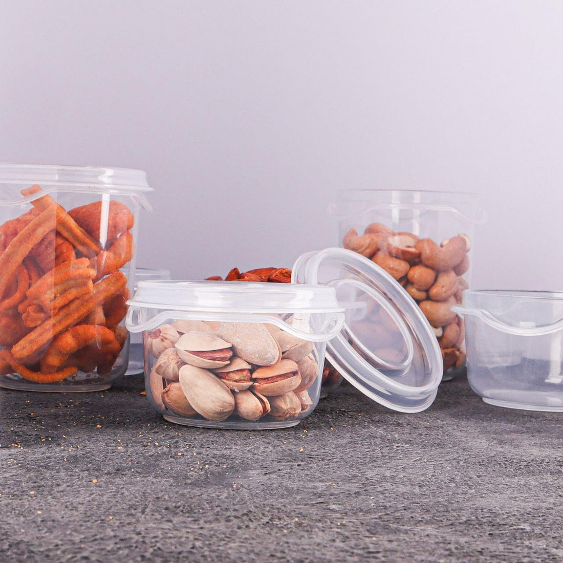 Versatile Arabic Food Containers Store and Serve Food Items Safely and Cleanly! 6 in 1 Sauce Set Includes Large and Small Containers - Generic