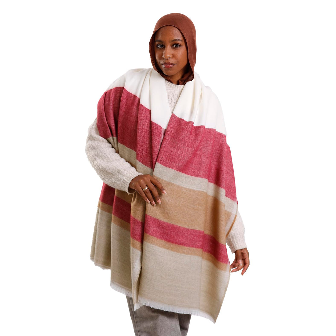 Fashion Color Mohair Wool Shawl Autumn Winter Warm Scarf Unisex