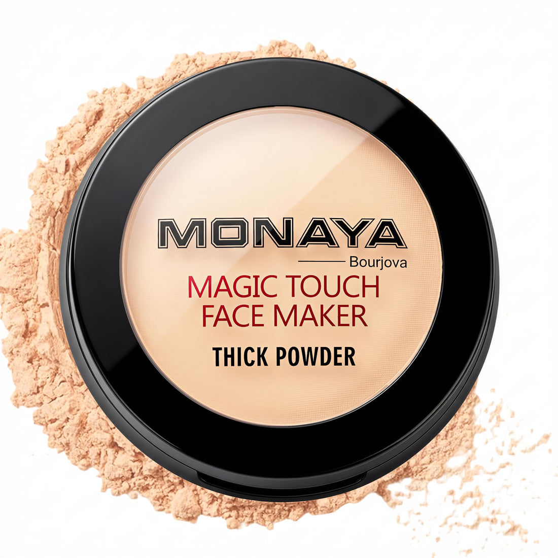 Monaya P001A High-Coverage Pressed Powder – Evens Skin Tone & Conceals Imperfections, Soft Matte Finish with Shine Control, Lightweight Silky Formula Easy to Blend, Long-Lasting (P101A)
