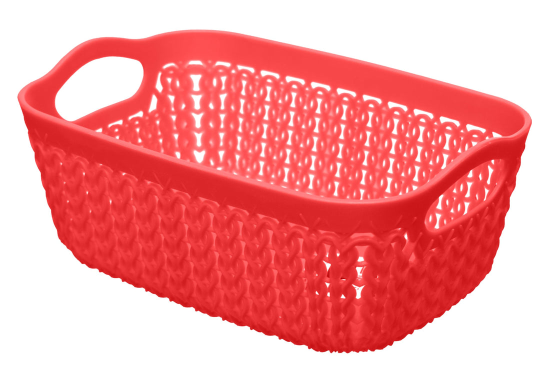 Tamara Small Rectangle Basket 18Cm - Red