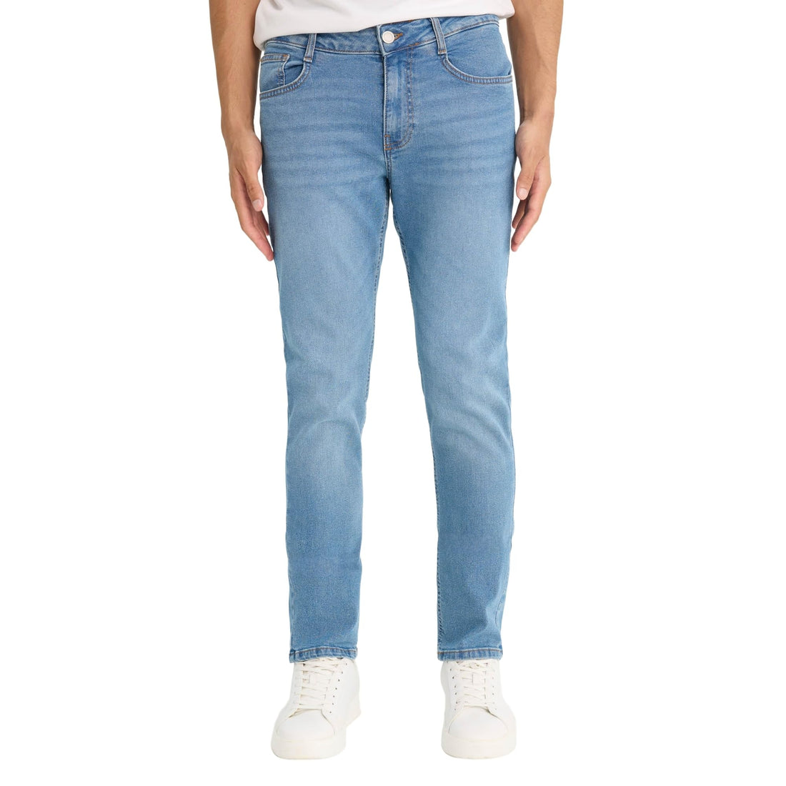 DeFacto Man Special Collection Carlo - Skinny Fit Denim Denim Trousers F2889AX, Mid Blue34-32