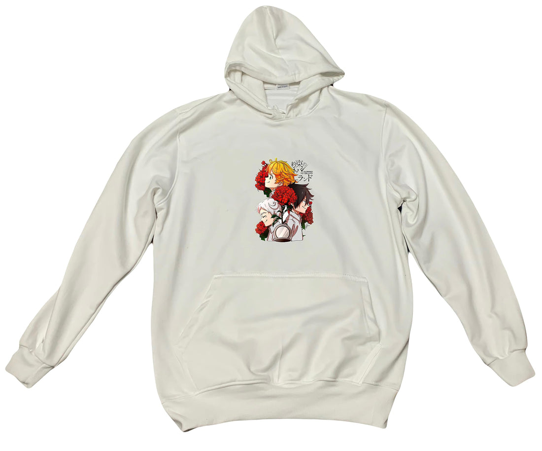 Japaneses anime ThePromised Neverland Norman ray Emmaphil carol hoodie 3 (XXL)