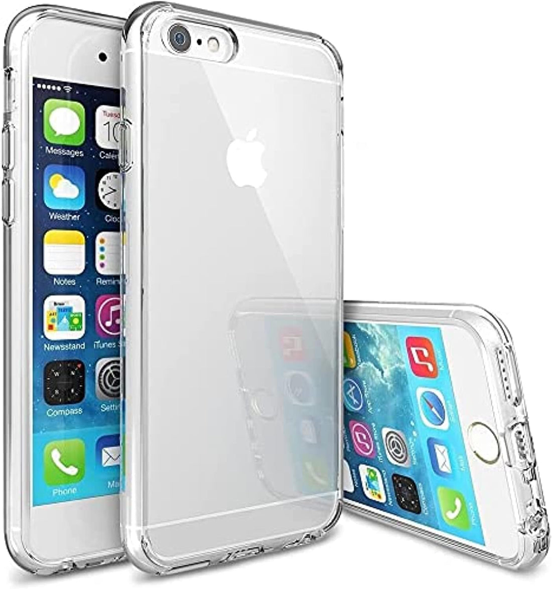 Simple Clear Case Compatible with iPhone 6 & 6S, Clear Case, Full Body Protection TPU Anti-Yellow Phone Cover - Clear (iPhone 6 and 6S)