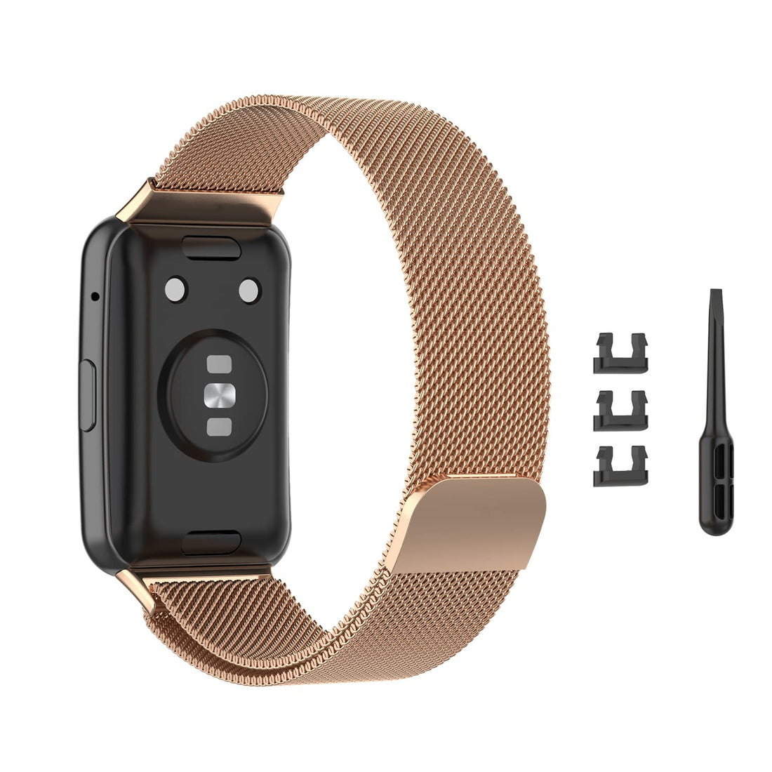 ZoRoll Stainless Steel Replacement Strap Mesh Metal Watch Strap, Magnetic Adjustable Replacement Strap