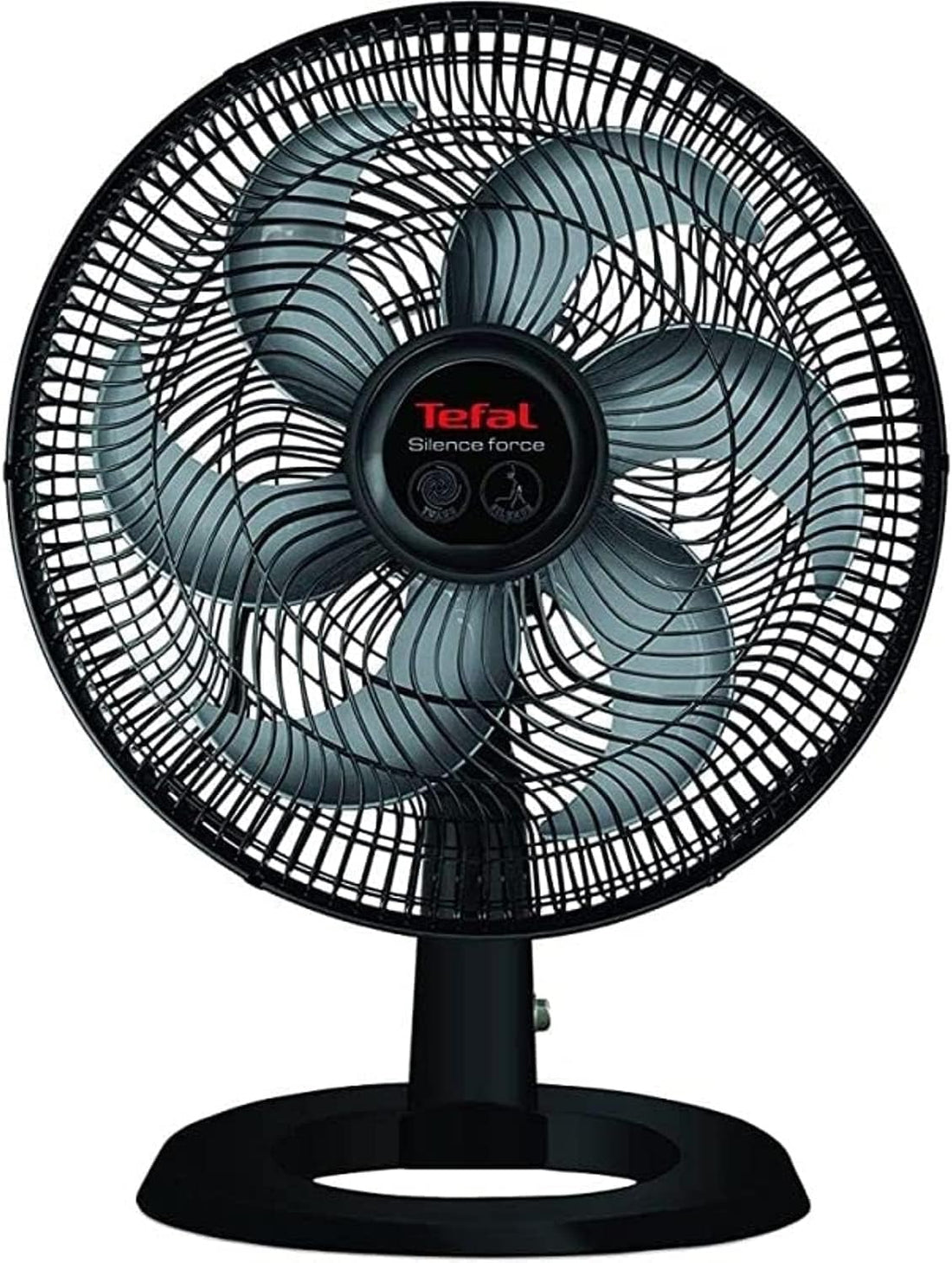 Tefal Silence Force Desk Fan, 16 Inch, 3 Speeds, Black - VG4110EE