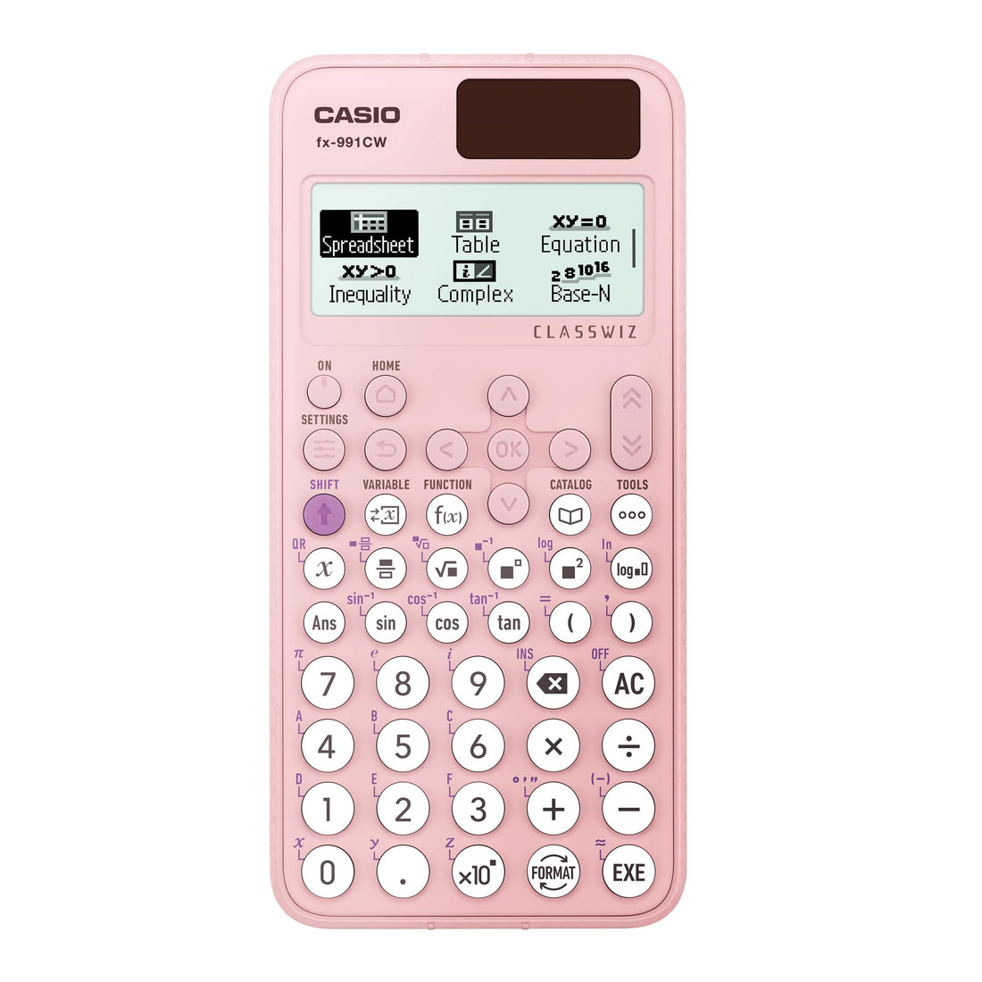 Casio FX-991CW-PK-W-DT Scientific Calculator, Pink
