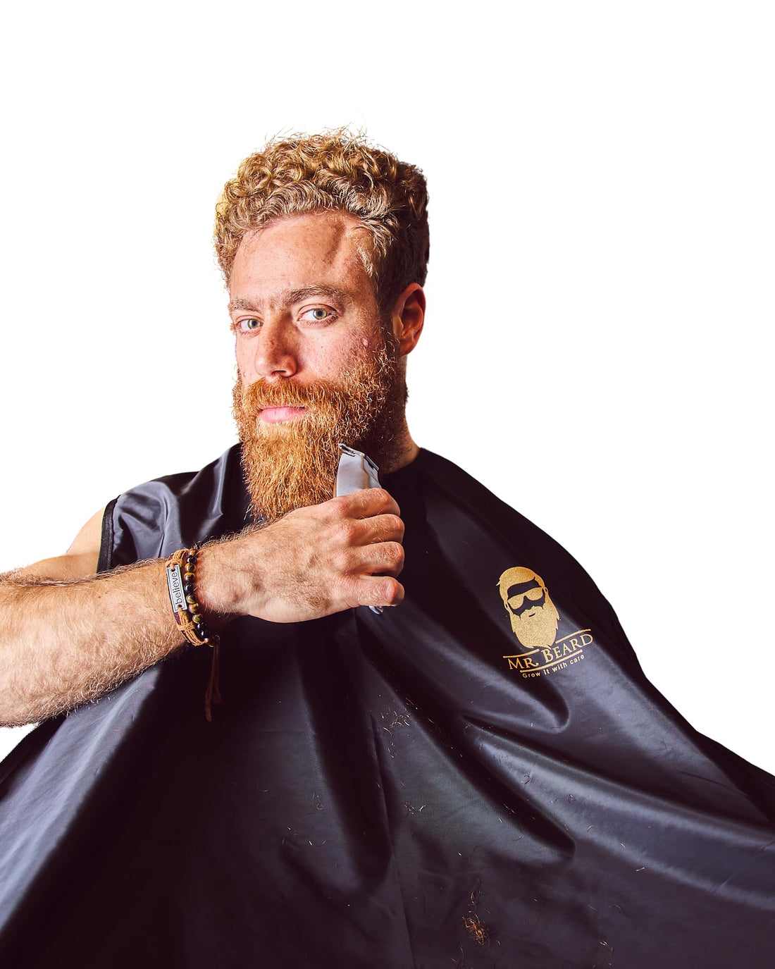 Mr.Beard Anti-Static Beard Trimming Catcher Apron, One Size
