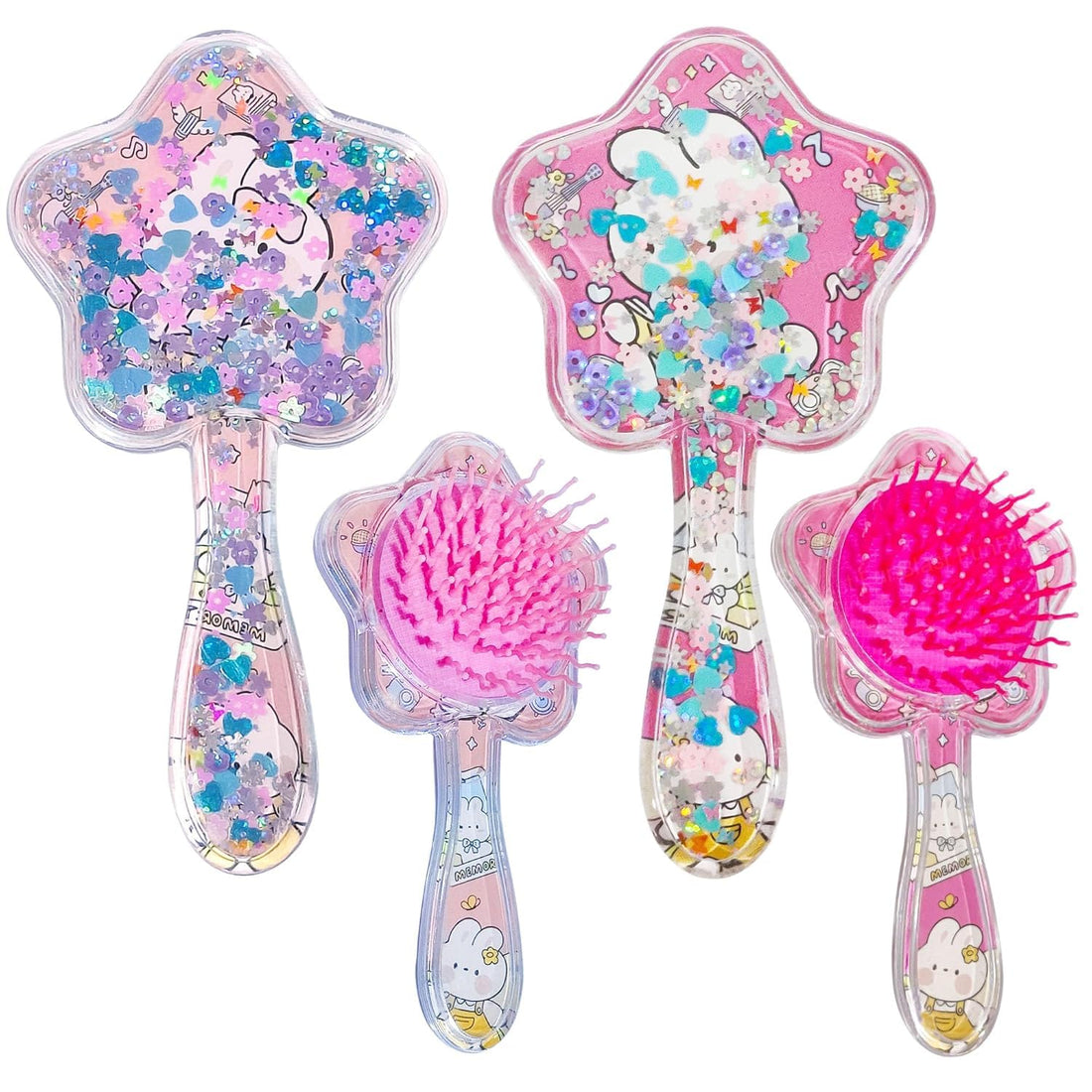 Hair Comb for Girls – Cartoon Theme Cute Hair Comb and Brush Set, Hair Brush, Novelty Hair Brush for Kids, Women (Random Color and Print)