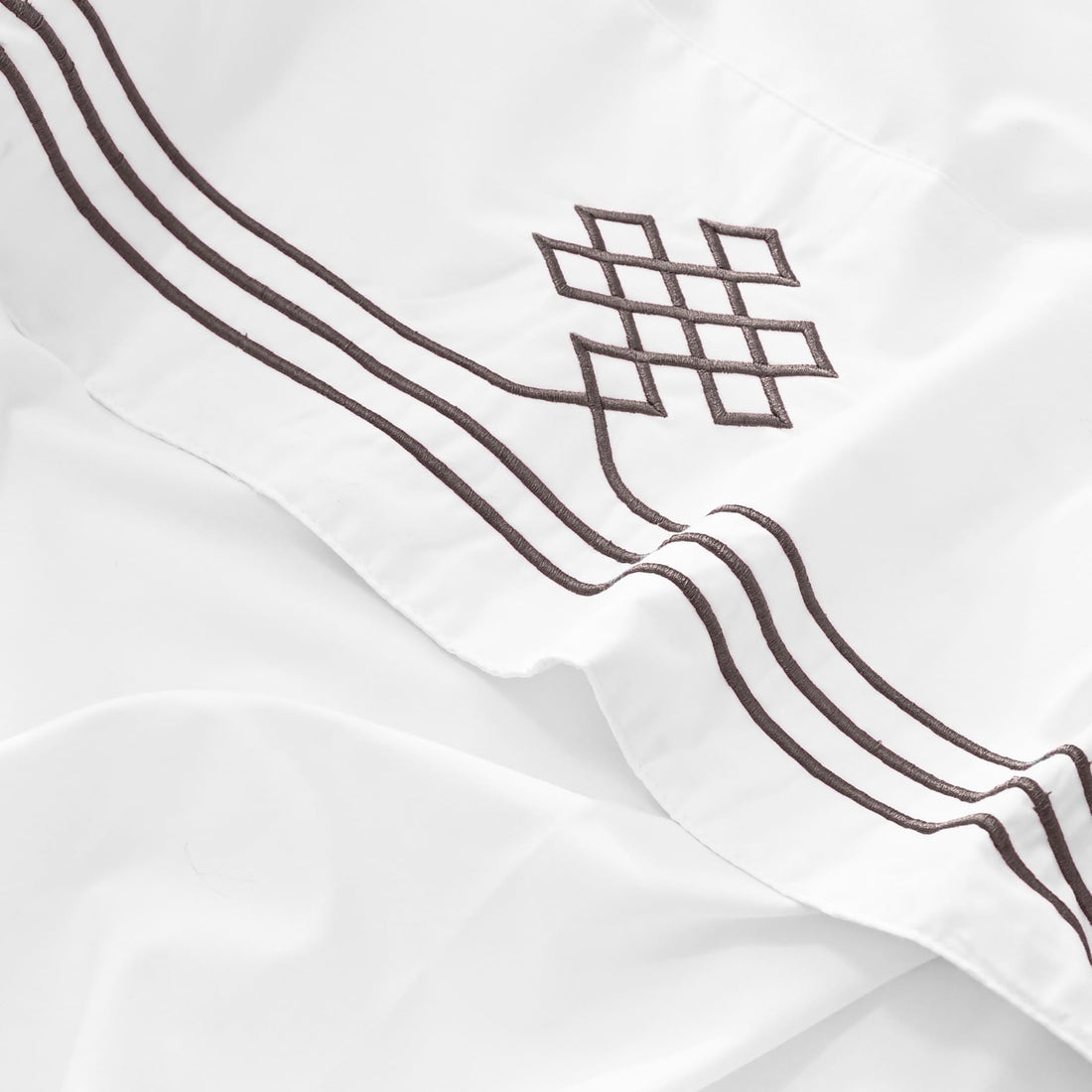 Ultra Luxury Pure White Soft Touch Embroidered Bed Sheet Set with Elegant Design and Premium and Long-Lasting Comfort – 3 Pieces Collection – cafe embroidery