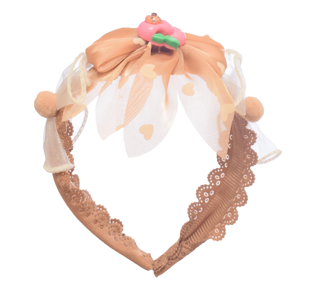 Stylish Bow Headband – Beige