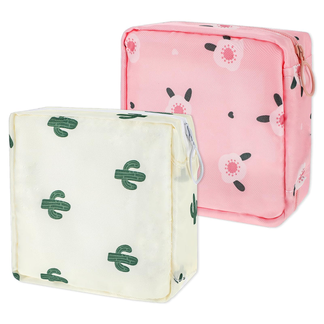 2 Pcs Sanitary Napkin Storage Bag, Portable Reusable Period Bag Women Tampon Pouchs Menstrual Pad Bag Nursing Pad Holder with Zipper Period Kit Bag for Women Teen Girls Feminine Care