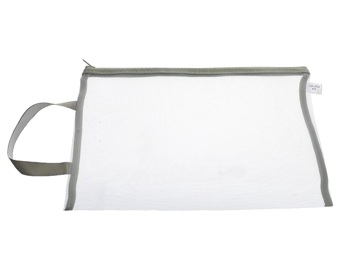 Simba Transparent Plastic Document Bag with Handle A4 waterproof file holder with carrying handle Transparent