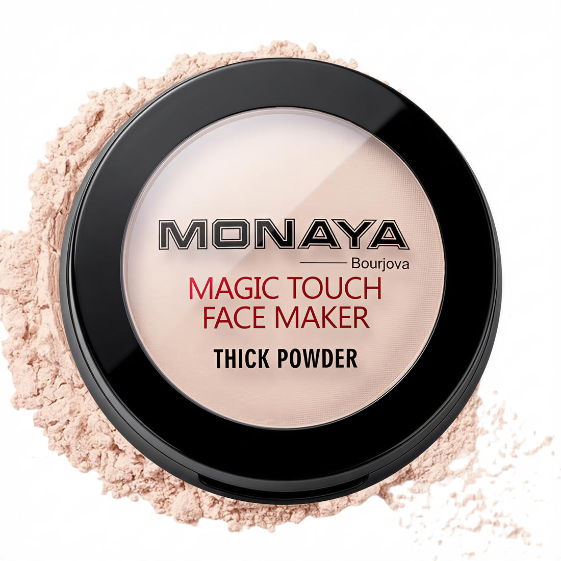 Monaya P001A High-Coverage Pressed Powder – Evens Skin Tone & Conceals Imperfections, Soft Matte Finish with Shine Control, Lightweight Silky Formula Easy to Blend, Long-Lasting (P102A)