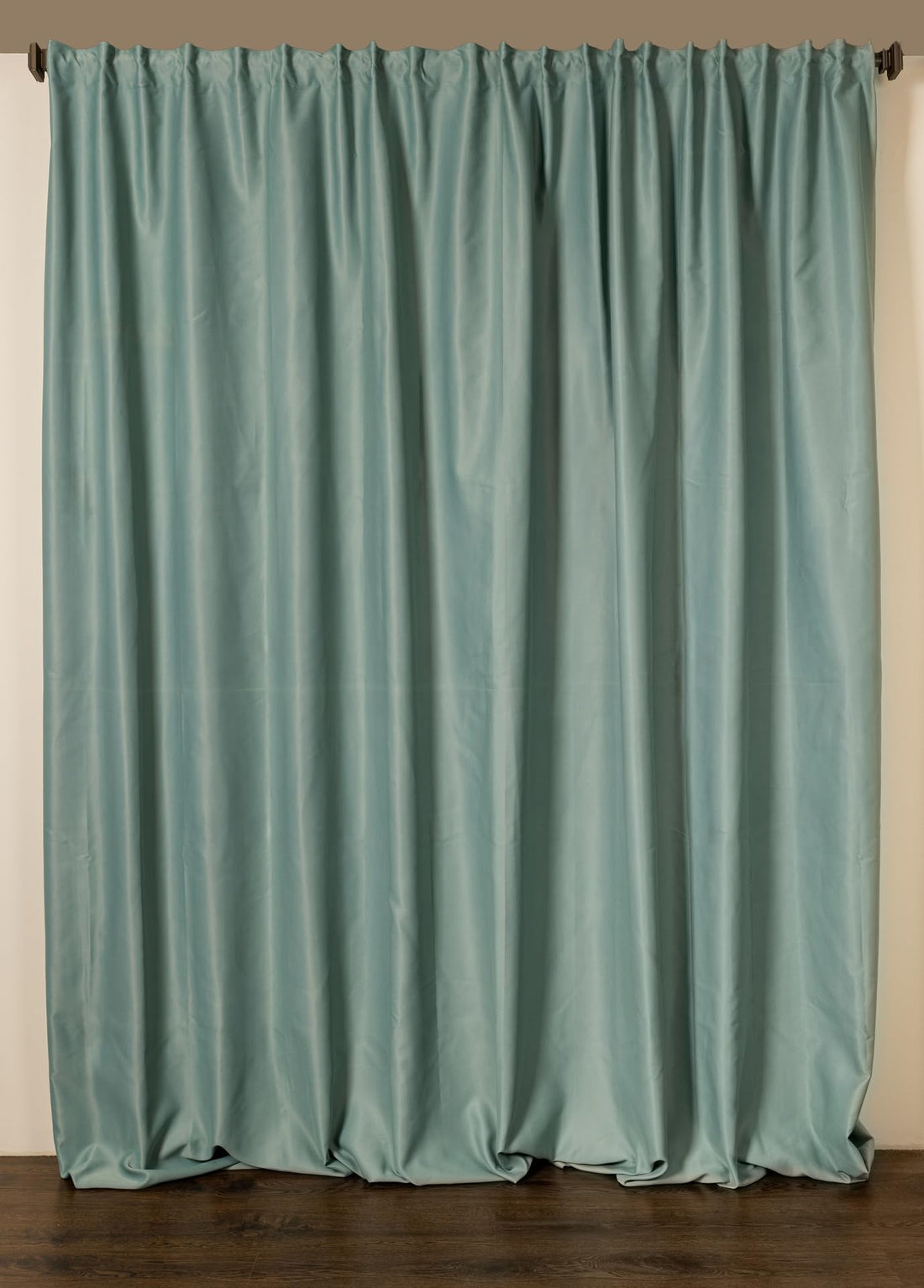 Curtains & Rods Flafy Luxury Blackout Curtains - Thermal Insulated Room Darkening Fabric - Smart Multi-Way Header for Three Hanging Options (300cm W × 280cm L, Mint)