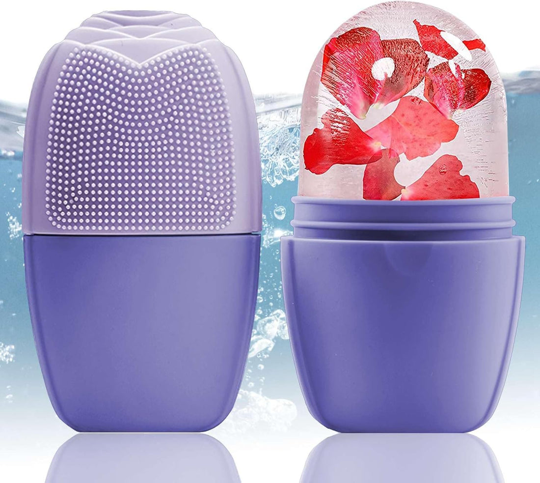Circle M Purple Silicone Ice Face Roller Mold: Reusable Skin Conditioning Tool