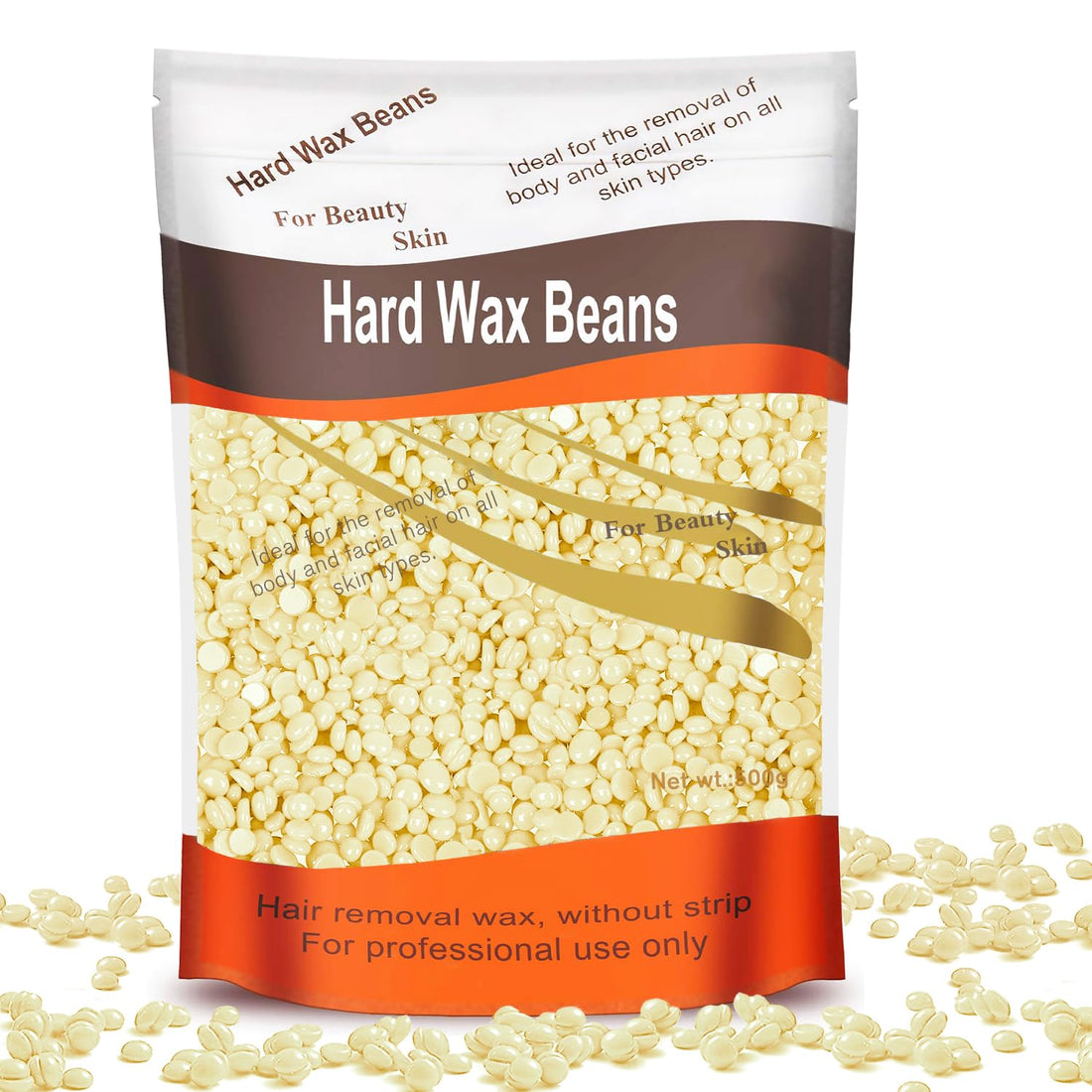 Wax Beads, Professional Hard Wax Beads 500g Hair Removal for All Body, Brazilian Bikini Face Legs Eyebrow Painless As a Gifts for Women & Men (MULTI COLOR)