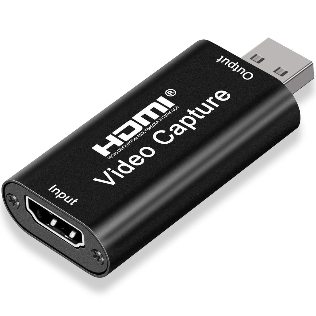 4K HDMI Video Capture Card, Cam Link Card Game Capture Card Upgraded Audio Capture Adapter HDMI to USB 2.0 Record Capture Device for Streaming, Live Broadcasting, Gaming Recording, Video Conference