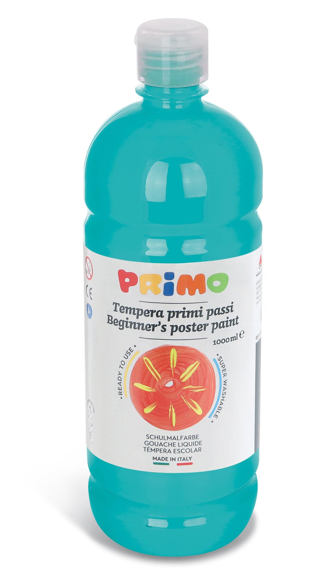 Primo verf - Schoolverf Turquoise, 1 liter (1 TOYS)