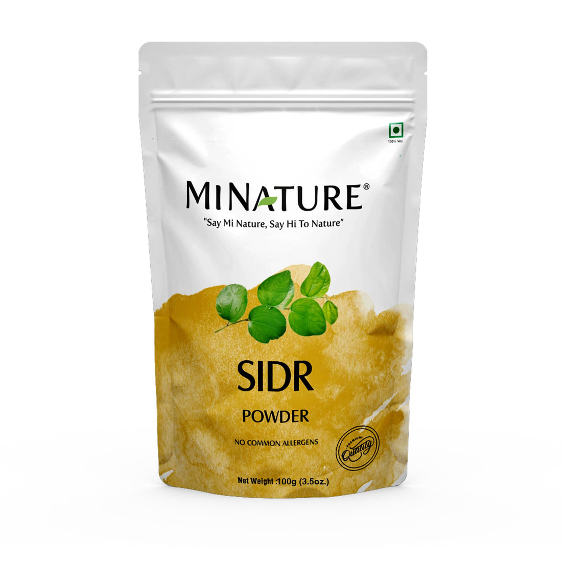 Sidr Powder by mi nature| for Hair & Skin | Sidr Leaves Powder |Natural Hair Cleanser & Conditioner | Natural Source of Mucilages and Saponins (100gram/4oz)
