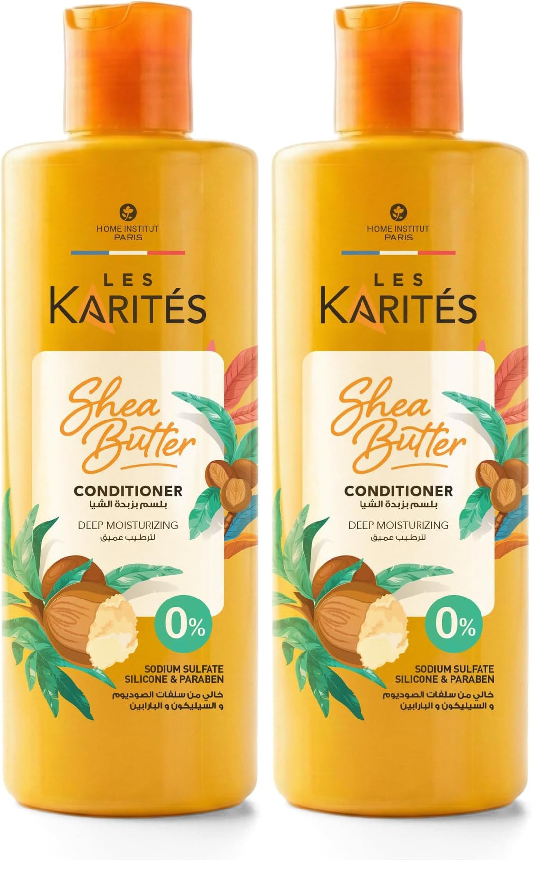 Les Karites Shea Butter Conditioner Deep Moisturizing 400 ml (Pack of 2)