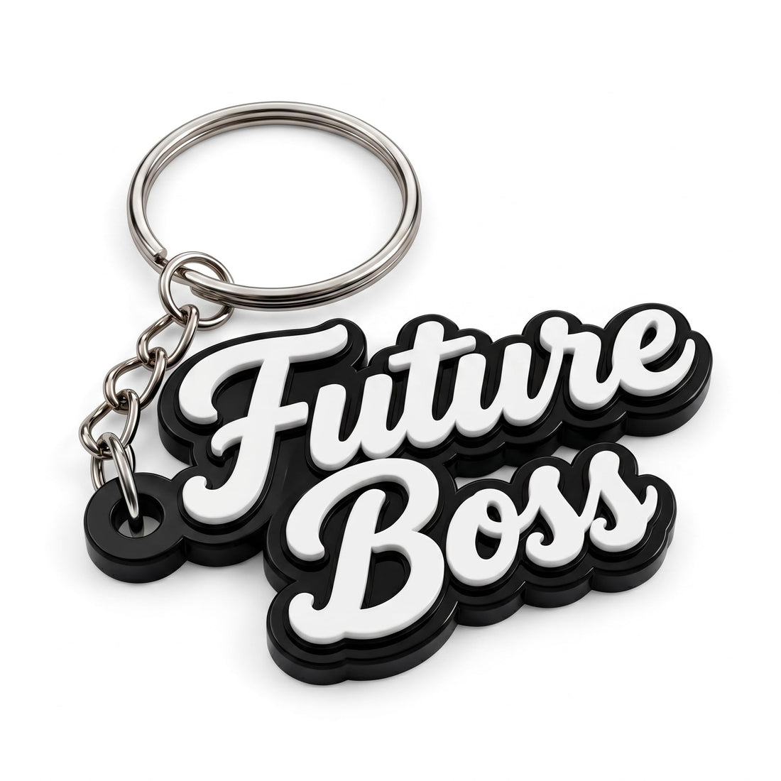 Future Boss Name Medal, Luxury Name Keychain, Gift for Friends, Family, Lover, Birthday, Graduation, Valentine's Day, Wedding Anniversary