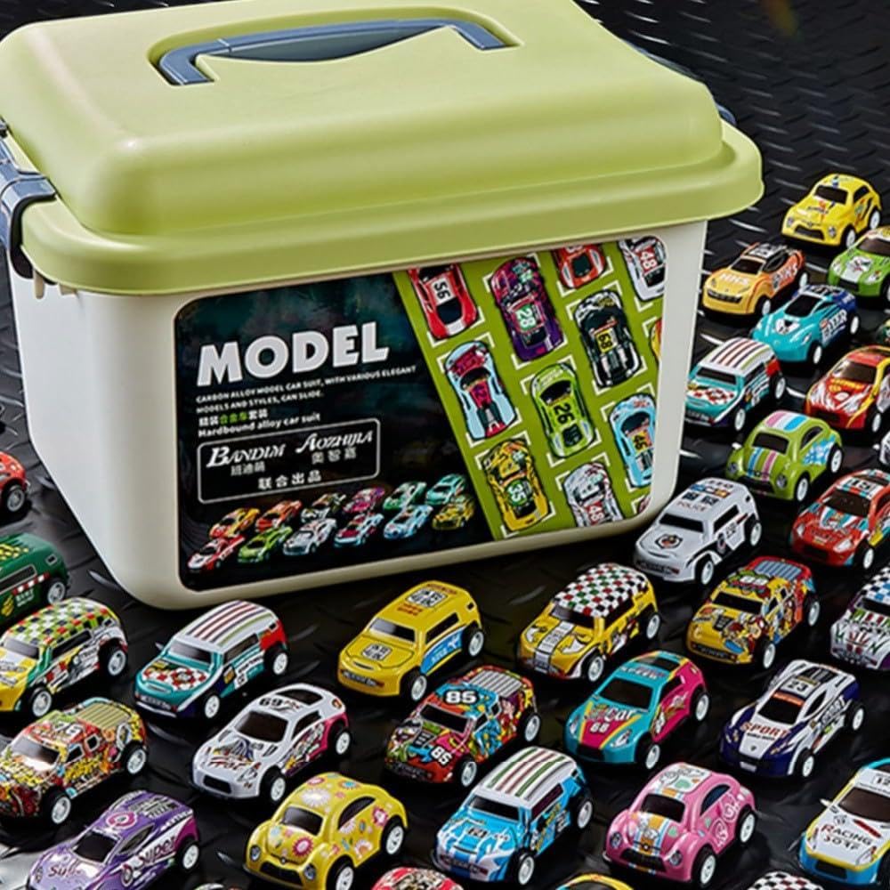 Next Store Metal Race Car Set – 30 Piece Racing Car with Storage Box, Perfect Holiday Gifts for Kids