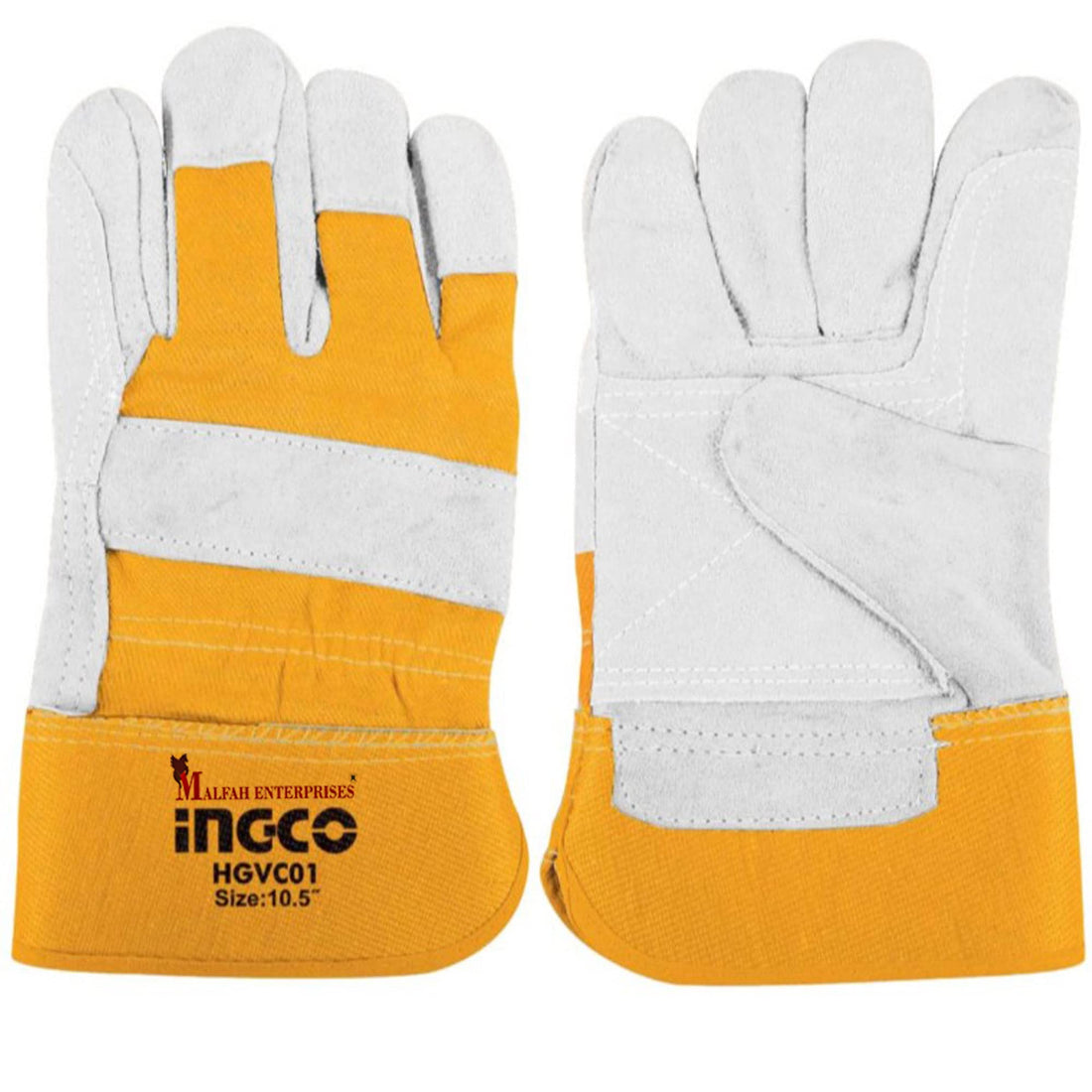 HGVC01 Cow Split leather gloves Thickening of wear-resistant Size 10.5"|Hand safety|Constructions tools|Industrial Tools|Building tools