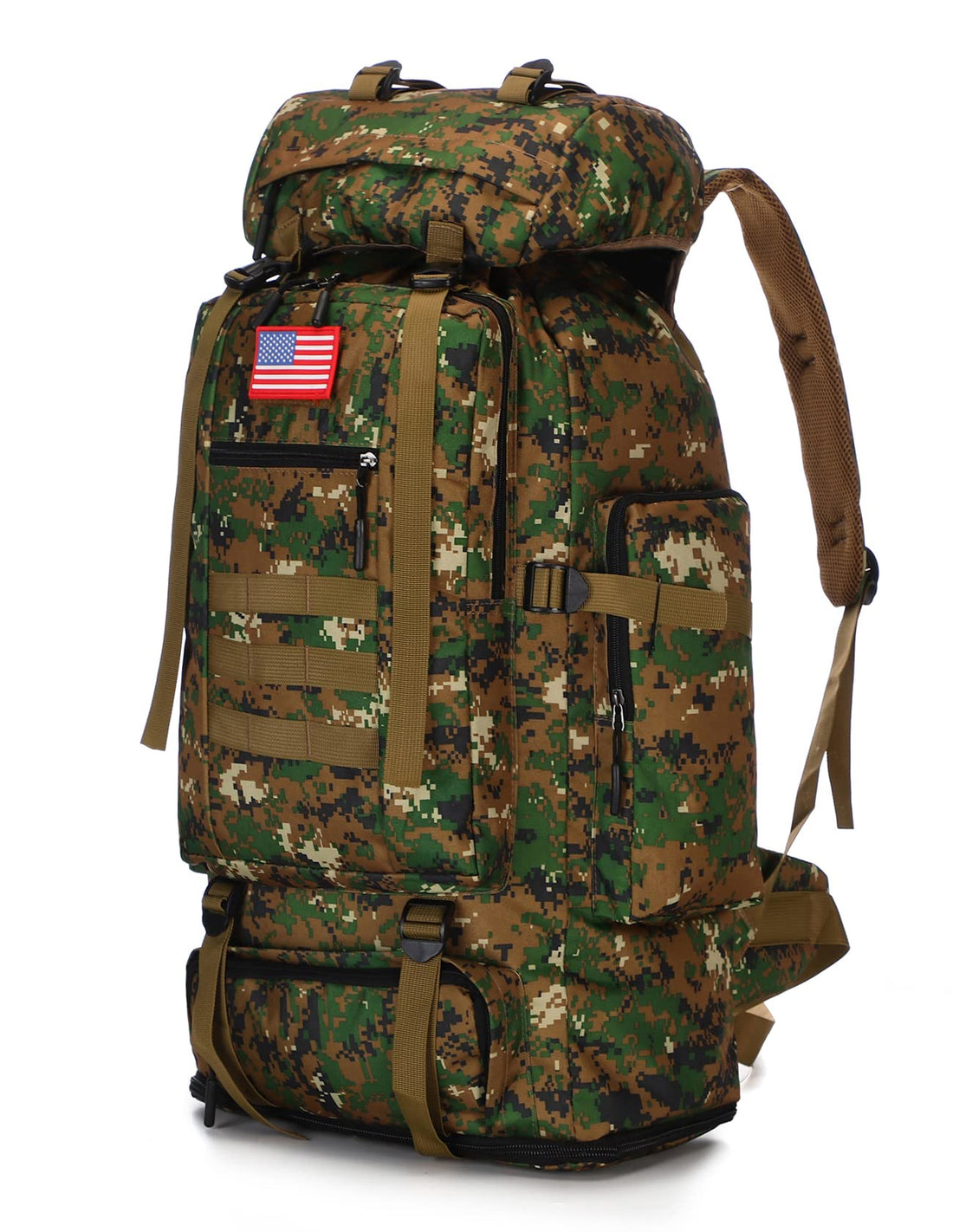 Waterproof Camping Hiking Backpack 70L/100L Molle Rucksack Large Daypack for Travelling