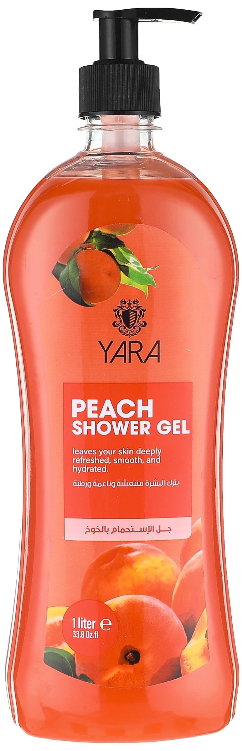 Yara 1291 Peach Shower Gel 1 Liter
