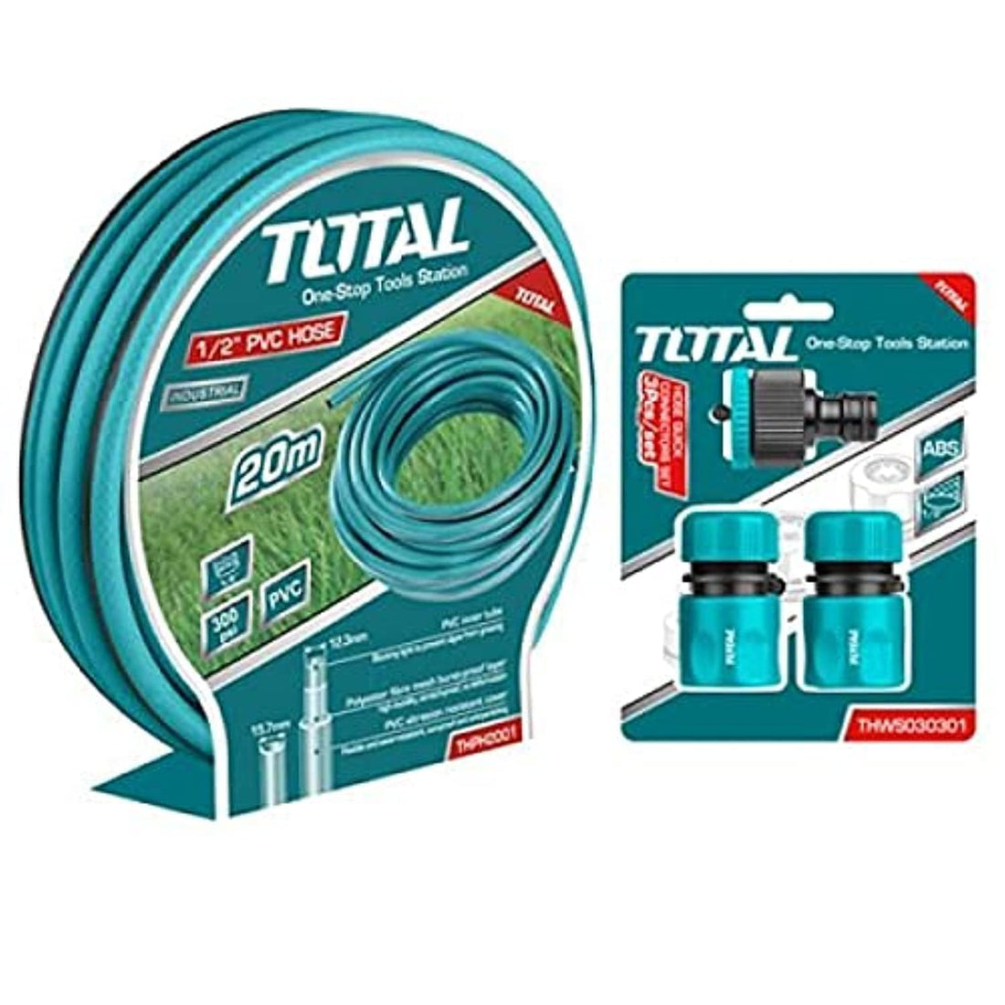 Total Tool Hose Halfin 20m with Connectors