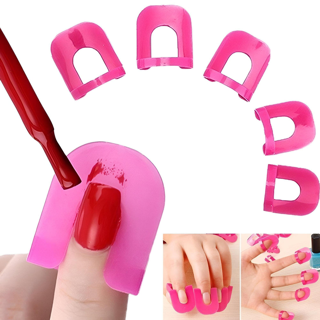 Generic 10pcs U Shape Nail Polish Full Cover Nail Art Manicure Accessories (10pcs)
