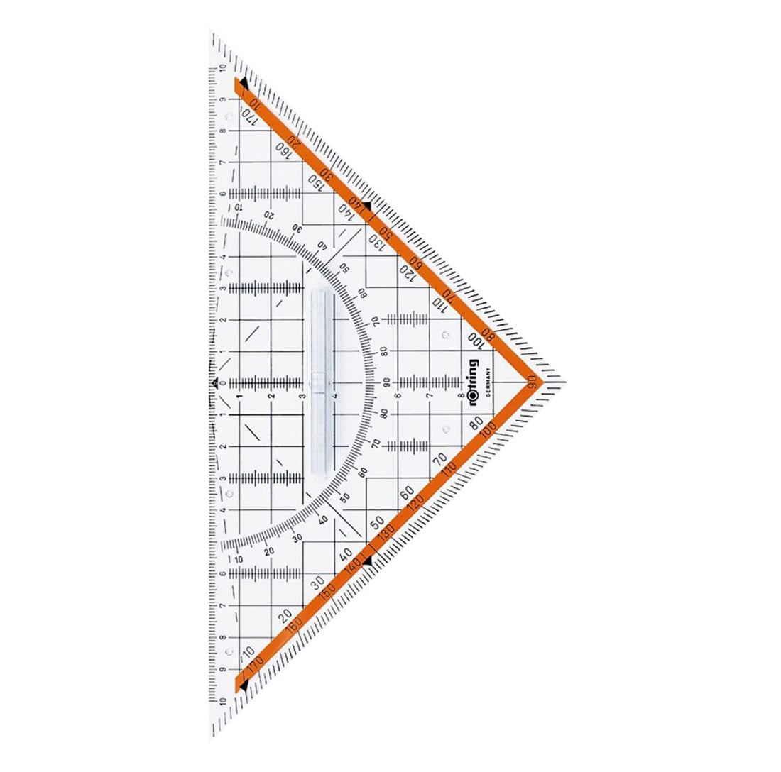 Rotring Centro Large Geometry Set Square with Handle 23cm
